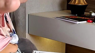 Amazingly Beautiful Hot Blonde with Nice Legs and Hairy Pussy Takes Her Lace Panties off to Show Bottom Camera