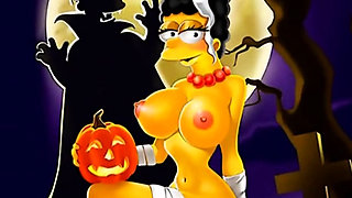 Halloween famous toons orgy