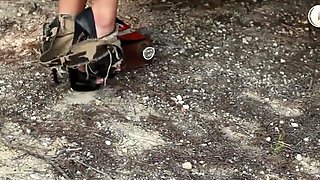 ThisIsGlamour Cara Brett Stripping From Her Ripped Green