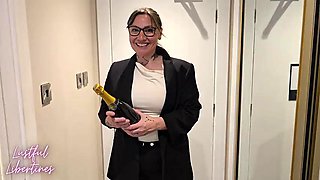 Cum hungry hotel manager seduced me as my wife showered