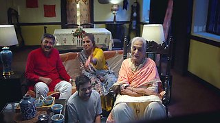Indian pair celebrating their anniversary in bedroom