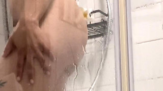 POV You Catch Your Stepmom Masturbating in the Shower