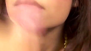 Cute Thai slut April swallows your cock and cum in a POV blowjob scene