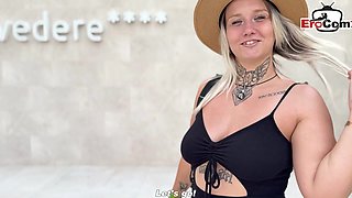 German old man meet and fuck Teen slut Furby at Public Date