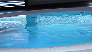 Swinger Couple Husband and Wife Seduce a Fuckable MILF and Have an Anal Party in the Jacuzzi!