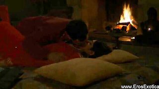 Harmonious courtesan at instruction trailer
