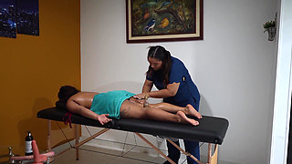 Horny Masseuse Sucks My Pussy