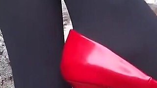 MILF with Beautiful Legs and Incredible High Heels