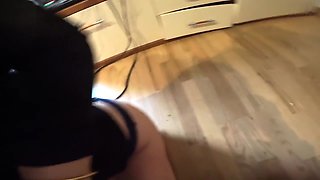 Sexy Blonde Sucks Cock Until He