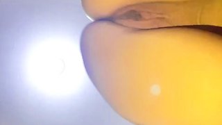 Amateur blondie solo anal masturbation