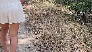 Slave Tih Is Punished to Show His Naked Pussy on the Highway