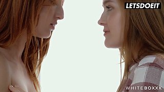 Jia Lissa & Red Fox indulge in a steamy lesbian makeout session with intense orgasm and wet pussy licking