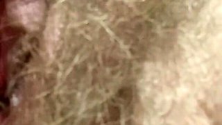 I Came Twice During My Phase! Close up Hairy Pussy Big Clit Punishing Dripping Wet Orgasm