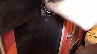 Wife gets pussy pounded by fat BBC at glory hole part 1