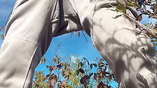 SweetHana Japanese Teen Drained in Garden Under Apple Tree - Happy 18 Year Old Schoolgirl Water Fun