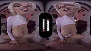Kinky busty babe VR porn video