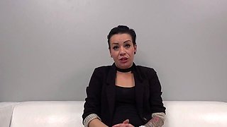 First time amateur brunette solo with dildo