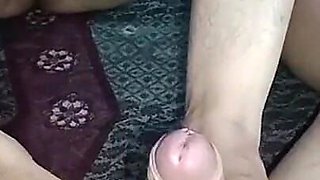 Foot Masturbation:- Desi Housewife Massage Her Husband's Feet