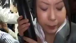 Interracial bus grope: Blowjob, Amateur  Cumshot Porn