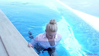 Wet Clothes Holiday Tease