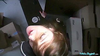 Horny Brunette Slides Strangers Thick Dick Into Her Wet Pussy 1