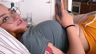 Caught by Redhead Step Sister - Jerking Off Therapy with Emma Magnolia & Alex Adams