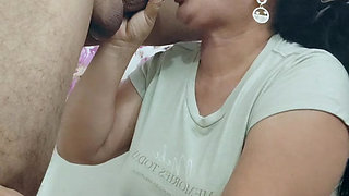 Expert in deep throat blowjob