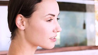 Tiny Czech babe and slender blonde strip