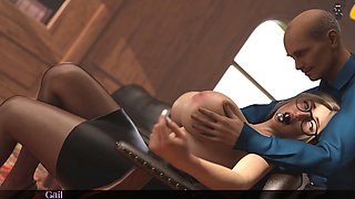 German mature Misskitty2k goes wild in hentai-style rough action