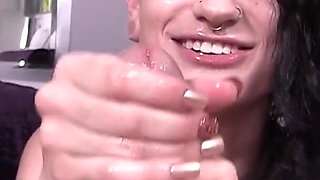 Sexy starlet can't keep her mouth or hands off the cock