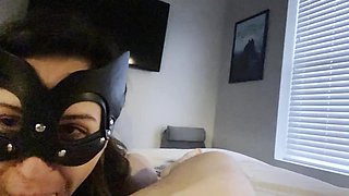 Dominatrix Ties Man up, Rides Him in Amazon Position, and Sucks Him Dry