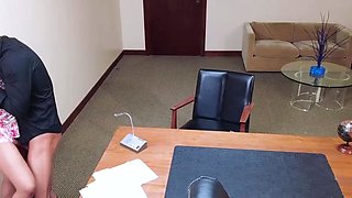 Head teacher banging slutty Latina cougar on his office desk