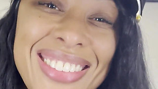 Flight Attendant Worships Her Stinky Pantyhose Feet