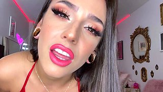 Big titty babe Layla Rose solo dildo masturbation