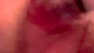 Intense creamy squirt using fucking machine