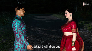 Desi Indian Savita Bhabhi's outdoor sex adventure with her college friend