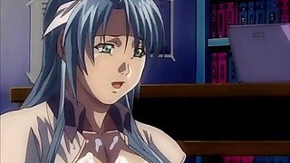 AMWF Austrian Female K Cup Big Natural Pink Tits Light Blue Hair Wear Glasses Premature Ejaculation Treatment Nurse