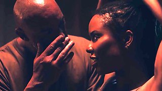 Tied up and slutty soldier slut getting tagteamed HARD