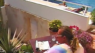 Stepsister with Huge Tits Seduces Her Stepbrother on Vacation by the Pool