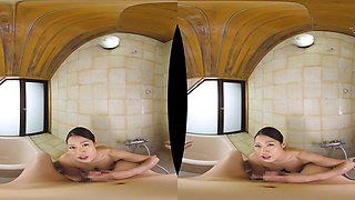 Hot Japanese MILF VR horny sex