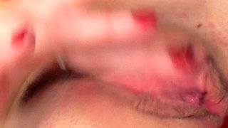 Flexible Brunette Masturbates with Sex Toy Vaginally and Anally