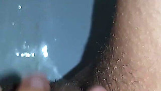 In a Public Toilet, I Jerk off and Pee at the Same Time