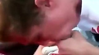Young Blonde Gives Daddy Roadhead