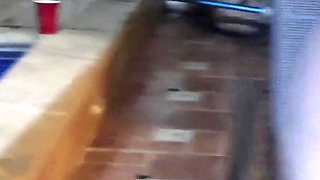 Swingers and porn stars have a pool side orgy