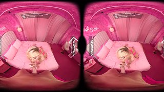 VR Conk Sexy Blonde Teen Ivy Wolfe Is Your Fuck Doll In Barbie An XXX Parody VR Porn