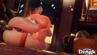 Timeskip Xiangling Gets Fucked in Her Own Kitchen Genshin Impact 3D Animation Hilichurl Alt Version