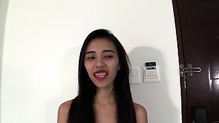 Flat chested Filipina whore wants me to knock her up