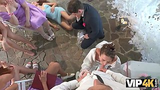 Hot Bride Rough Anal Sex with MC Shocks Wedding Guests in HD