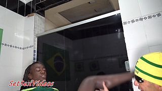 Fernanda Chocolatte with Senegal Jersey Being Fucked by Brazilian, at the 2022 World Cup