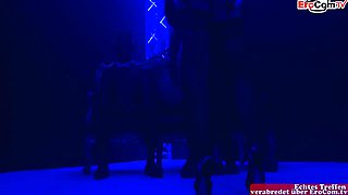 Anal Gangbang In A Gentlemans Club With A Noble German Whore In Nylons